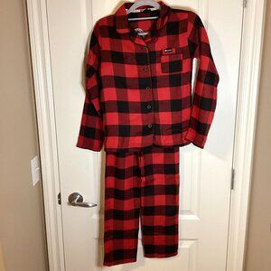 Canadiana Kids Red Plaid Pajama Set Size M 7 / 8 Years PJ's